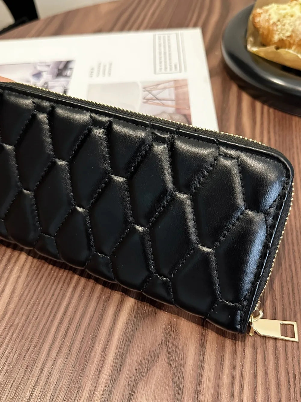 PU Leather Solid Color Wallet - Korvel