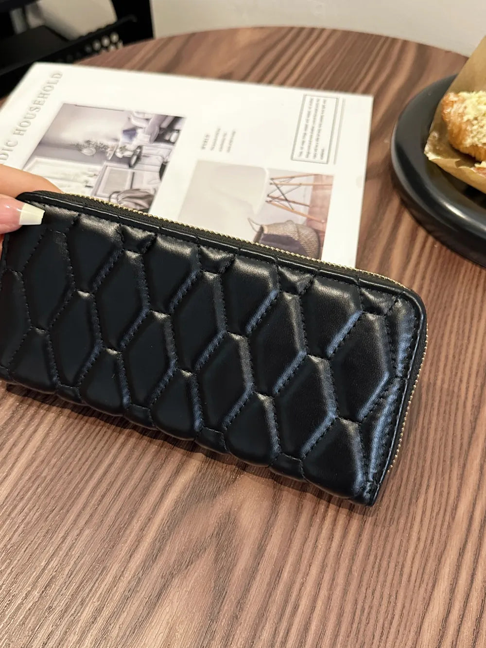 PU Leather Solid Color Wallet - Korvel