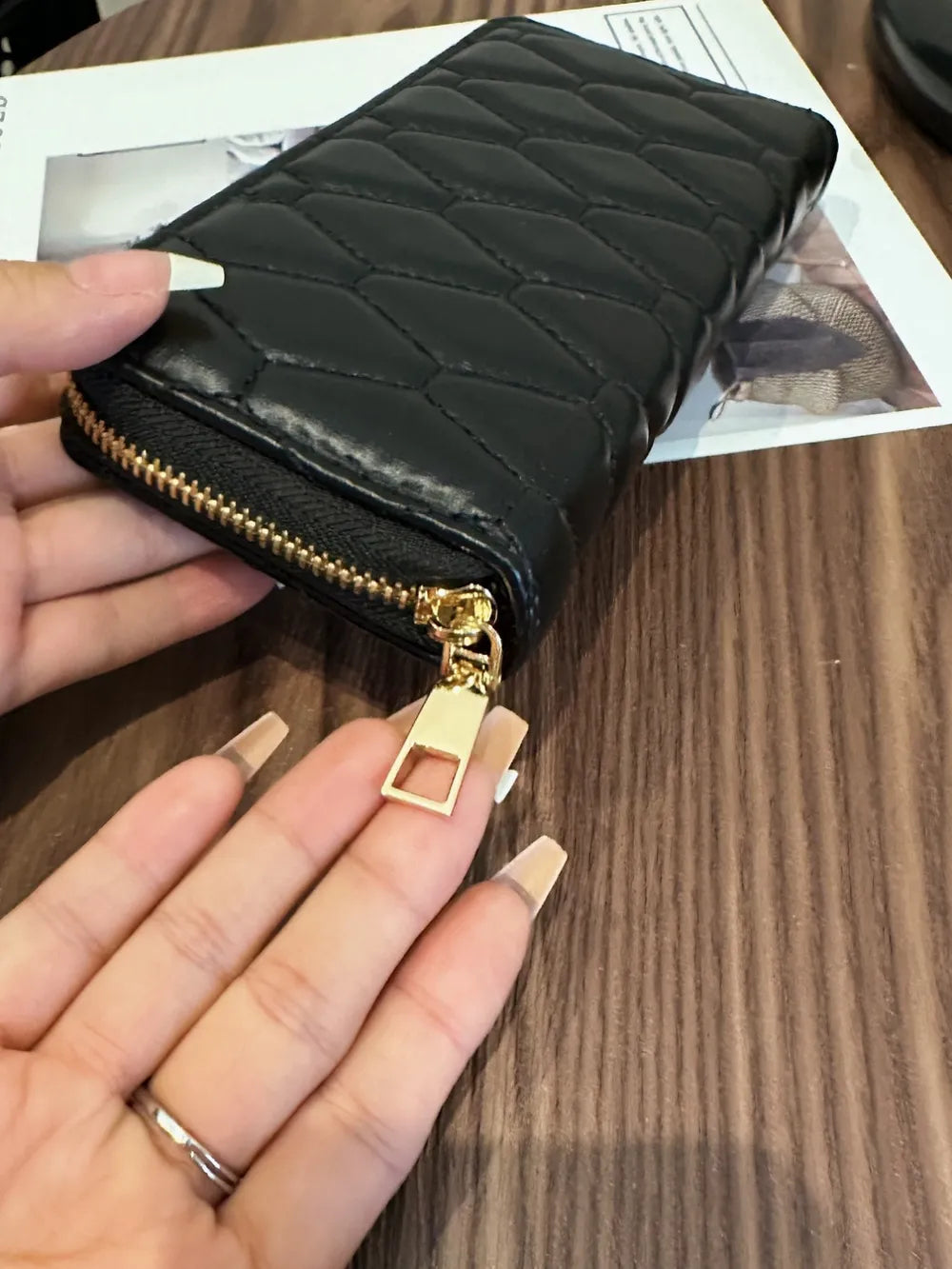PU Leather Solid Color Wallet - Korvel
