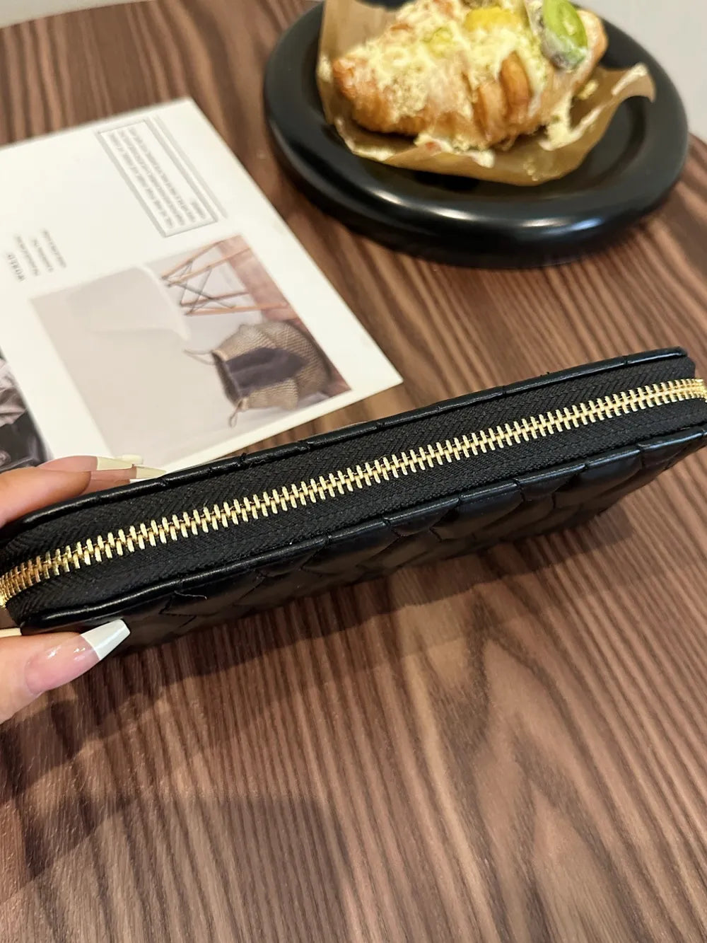 PU Leather Solid Color Wallet - Korvel