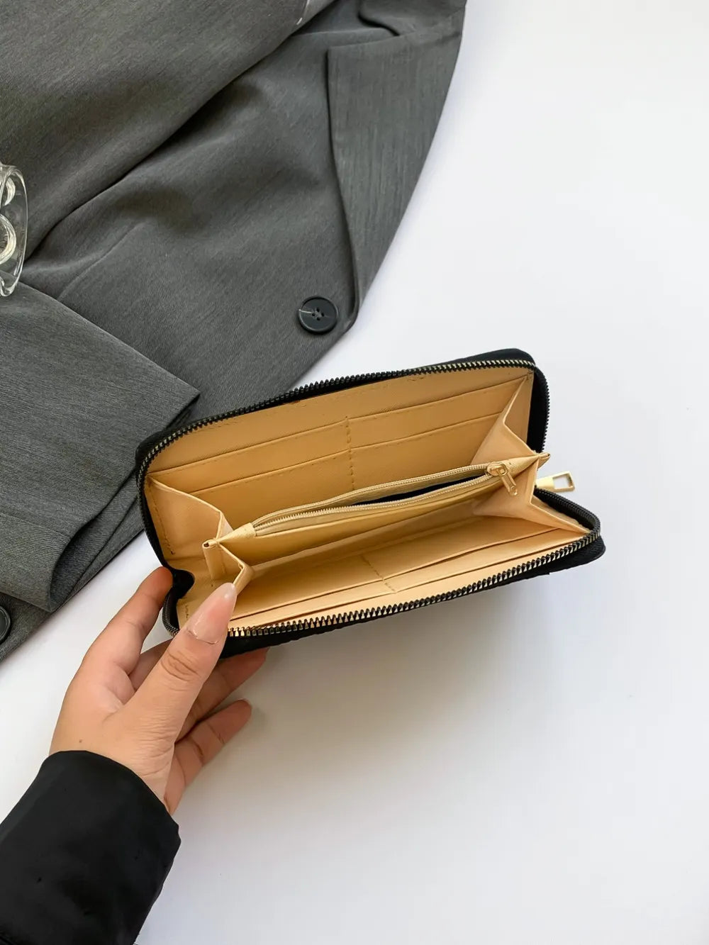 Premium PU Leather Solid Color Wallet