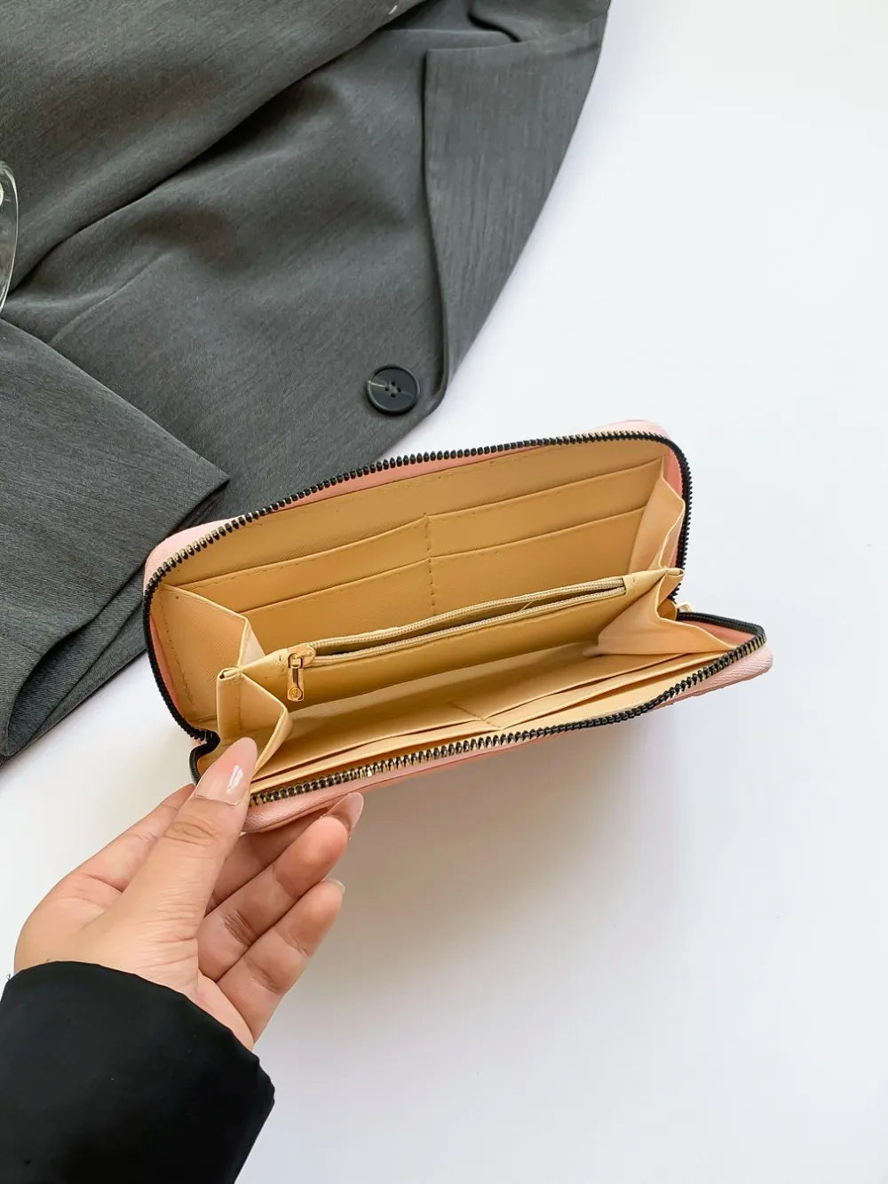 Premium PU Leather Solid Color Wallet