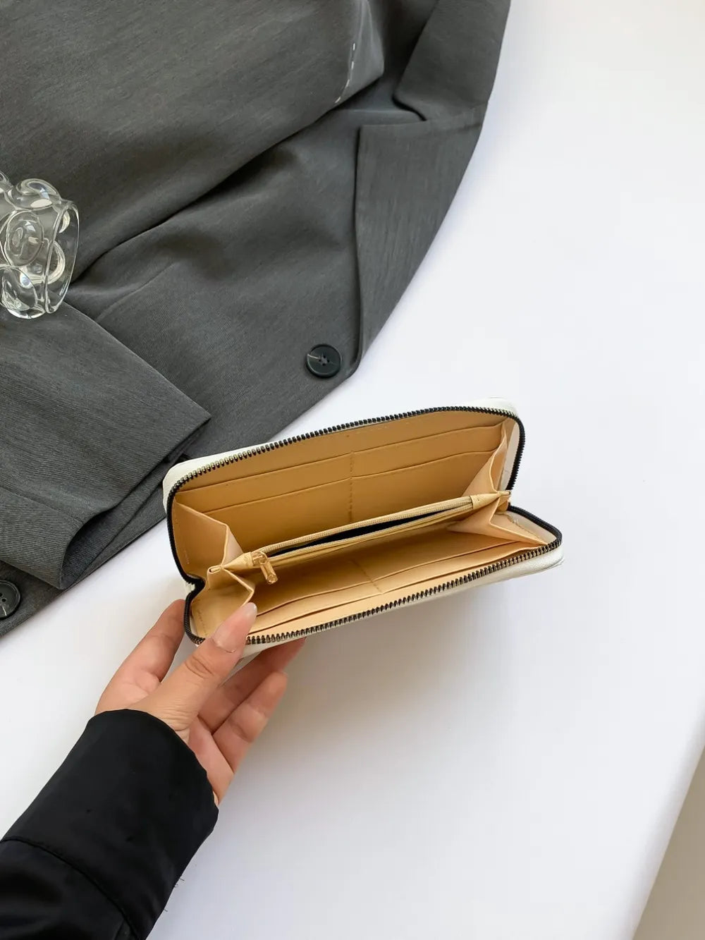 Premium PU Leather Solid Color Wallet