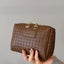 PU Leather Woven Clutch - Korvel