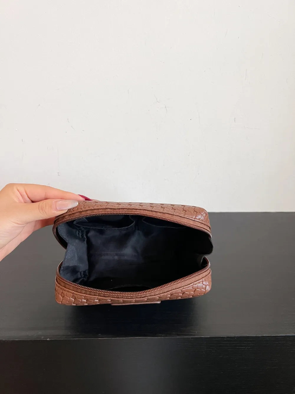 PU Leather Woven Clutch - Korvel