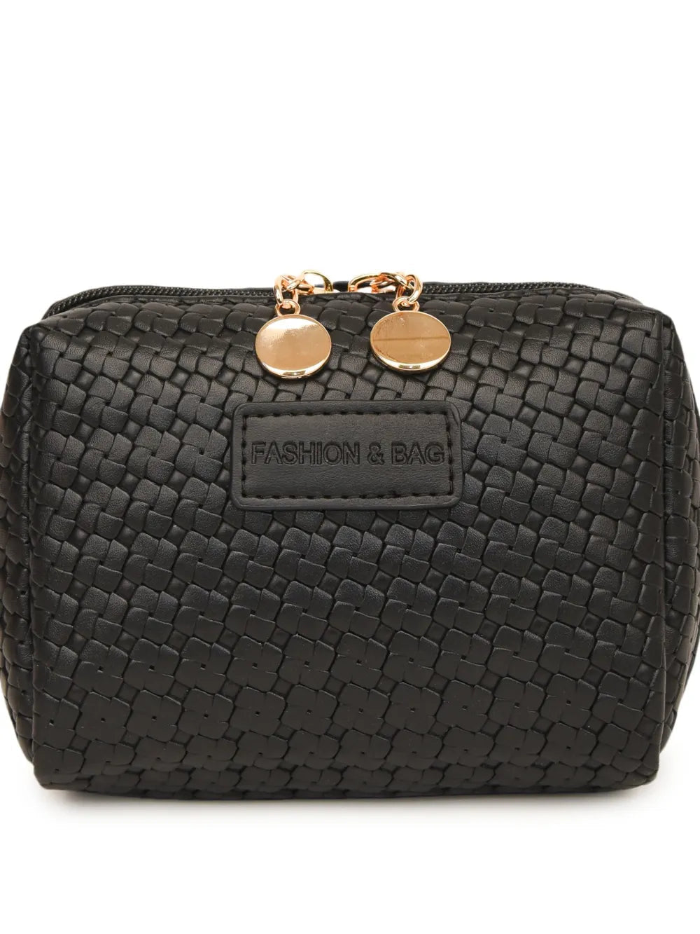 PU Leather Woven Clutch - Korvel