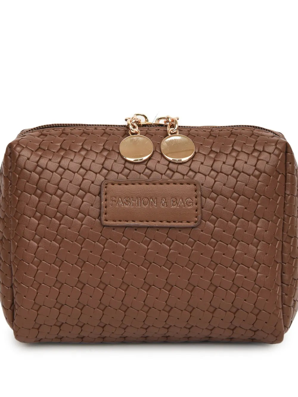 PU Leather Woven Clutch - Korvel