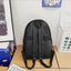 PU Leather Zip Backpack Bag - Korvel