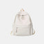 PU Leather Zip Backpack Bag - Korvel