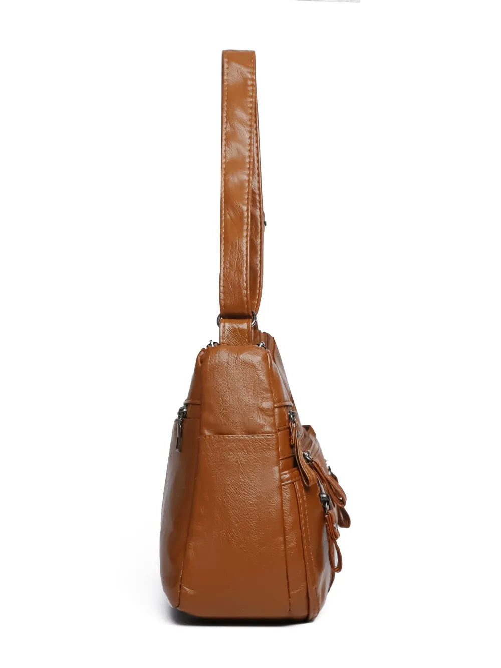 Premium PU Multi-Compartment Crossbody Bag