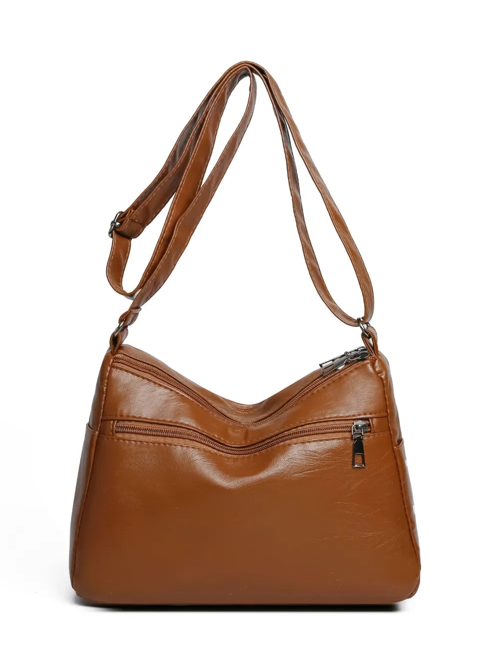 Premium PU Multi-Compartment Crossbody Bag