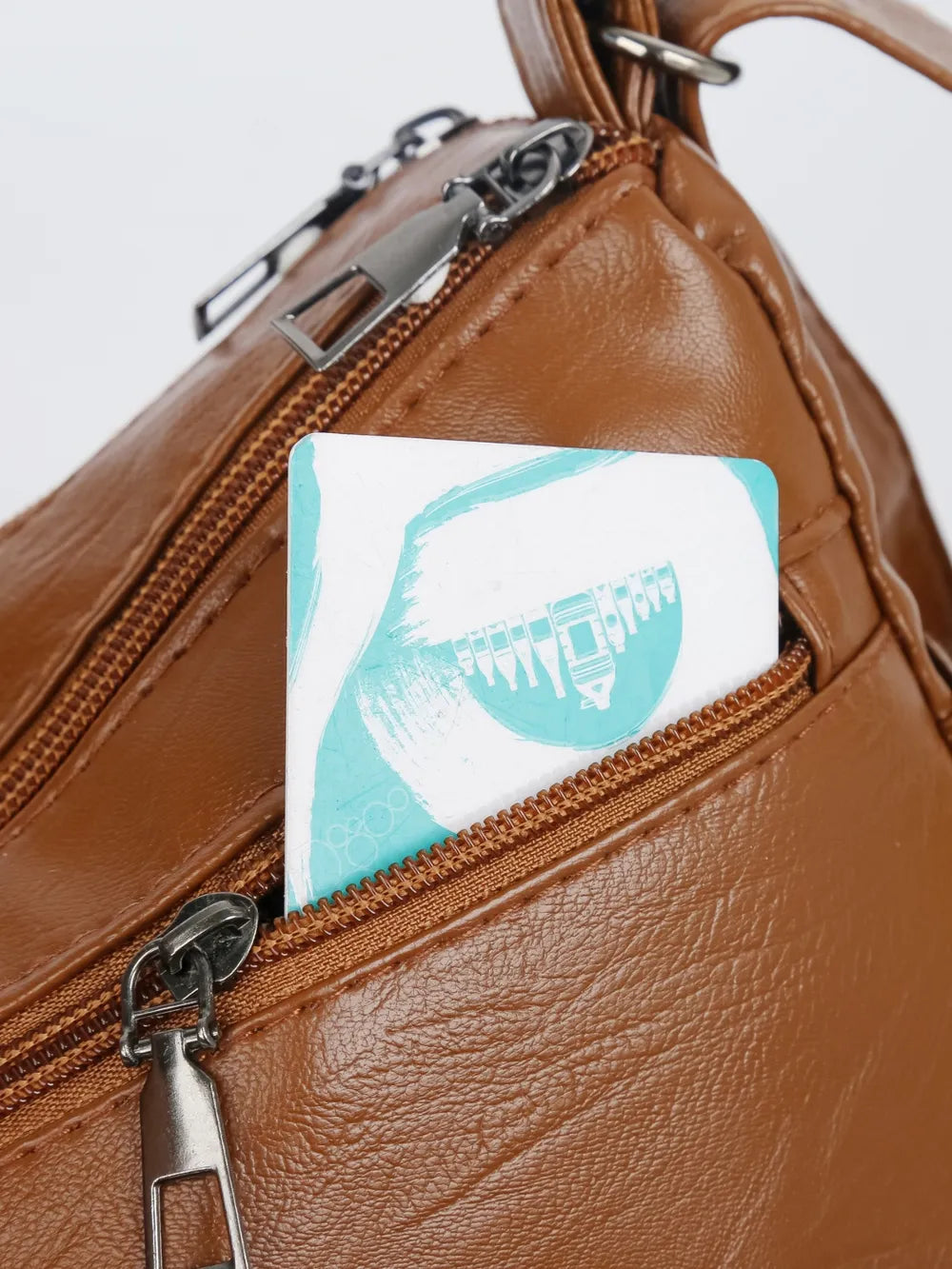 Premium PU Multi-Compartment Crossbody Bag