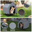 Elevated Outdoor Pet House with Ventilated Windows