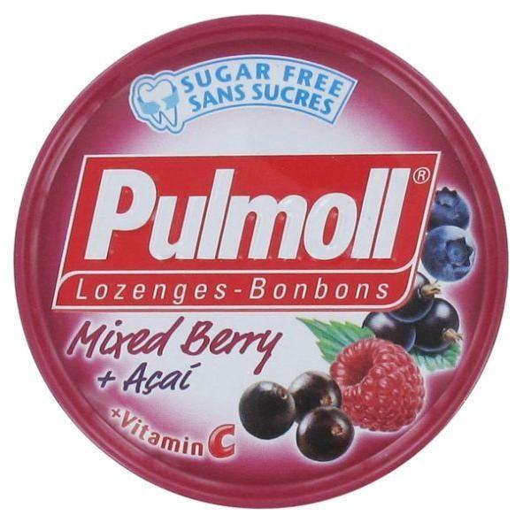 Pastilles sans sucre Pulmoll aux fruits rouges 45g