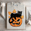 Sudadera con capucha de gato calabaza