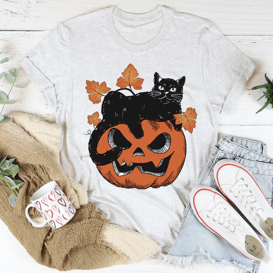 Pumpkin Cat Tee - Exclusive Design - Korvel