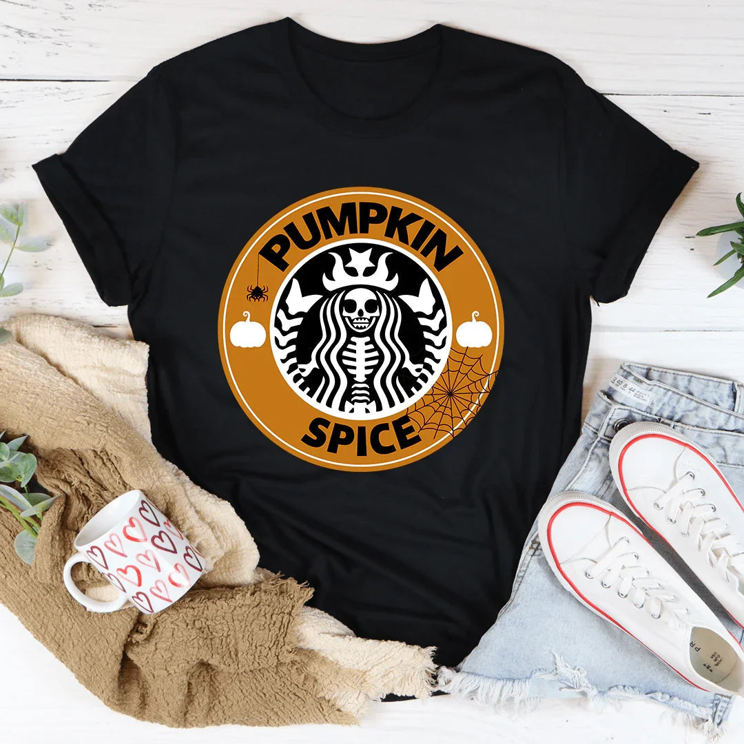 Camiseta de Halloween con especias de calabaza