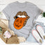 Camiseta con lengua de calabaza