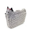 Puppy rhinestone bag, hollow metal crystal dinner bag, handmade diamond inlaid bag, women's hand-held bag - Korvel