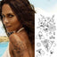 Tatouages Temporaires Fleurs 3D Pourpres - Autocollants de Corps de Luxe
