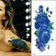 Tatouages Temporaires Fleurs 3D Pourpres - Autocollants de Corps de Luxe
