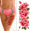 Tatouages Temporaires Fleurs 3D Pourpres - Autocollants de Corps de Luxe