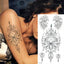 Tatouages Temporaires Fleurs 3D Pourpres - Autocollants de Corps de Luxe