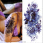 Tatouages Temporaires Fleurs 3D Pourpres - Autocollants de Corps de Luxe
