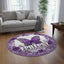 Vibrant Butterfly Round Rug for Epilepsy Awareness - Korvel