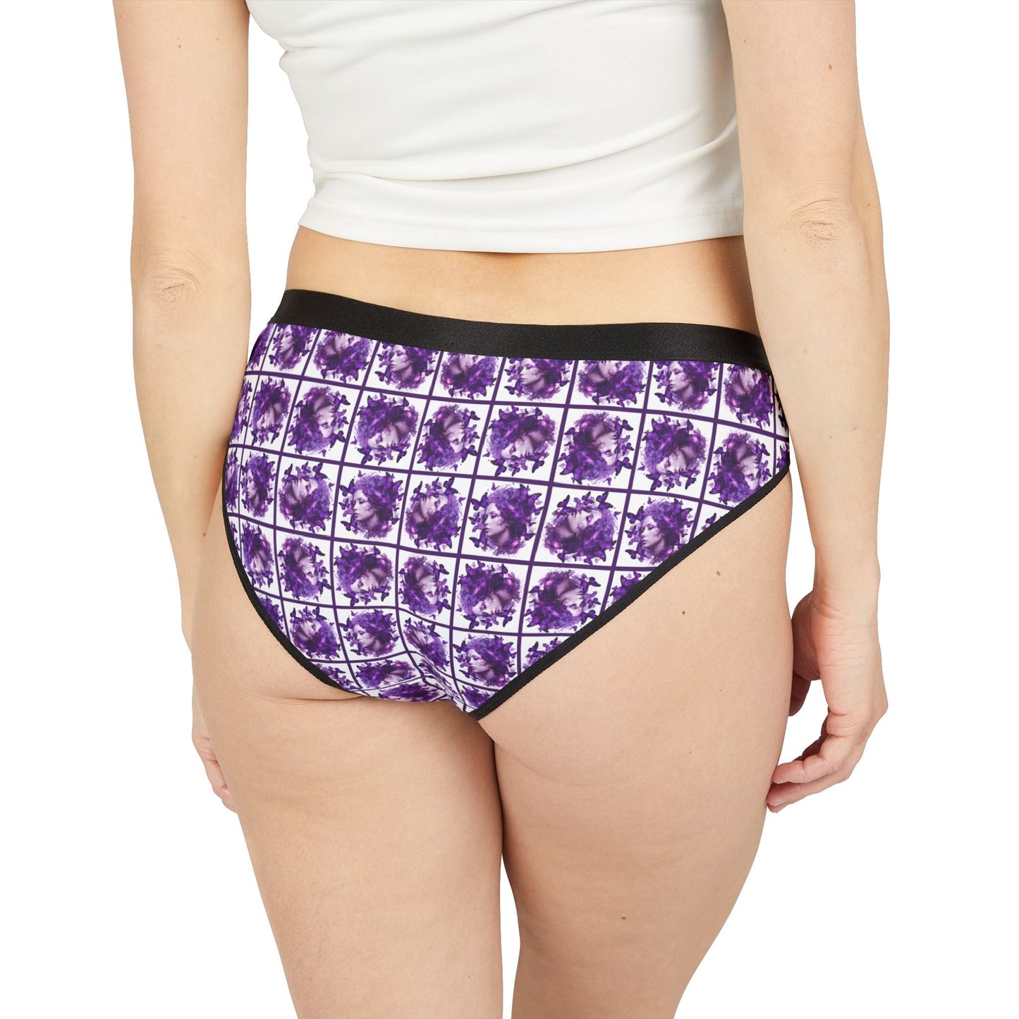 Bragas para Mujeres Mariposa Púrpura para Conciencia
