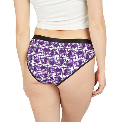 Purple Butterfly Women's Briefs for Awareness