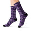 Chaussettes Crew à Motif Papillon Violet