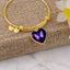 Bracelet de sensibilisation aux crises en forme de papillon violet