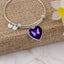 Bracelet de sensibilisation aux crises en forme de papillon violet