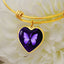 Bracelet de sensibilisation aux crises en forme de papillon violet
