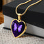 Purple Butterfly Seizure Awareness Necklace