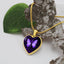 Purple Butterfly Seizure Awareness Necklace