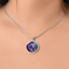 Empowerment Purple Butterfly Pendant Necklace - Korvel