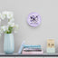 Purple Seize the Day Wall Clock