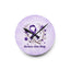Purple Seize the Day Wall Clock