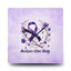 Purple Seize the Day Wall Clock