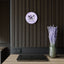 Purple Seize the Day Wall Clock