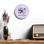 Purple Seize the Day Wall Clock