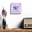 Purple Seize the Day Wall Clock