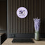Purple Seize the Day Wall Clock