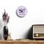 Purple Seize the Day Wall Clock