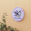 Purple Seize the Day Wall Clock
