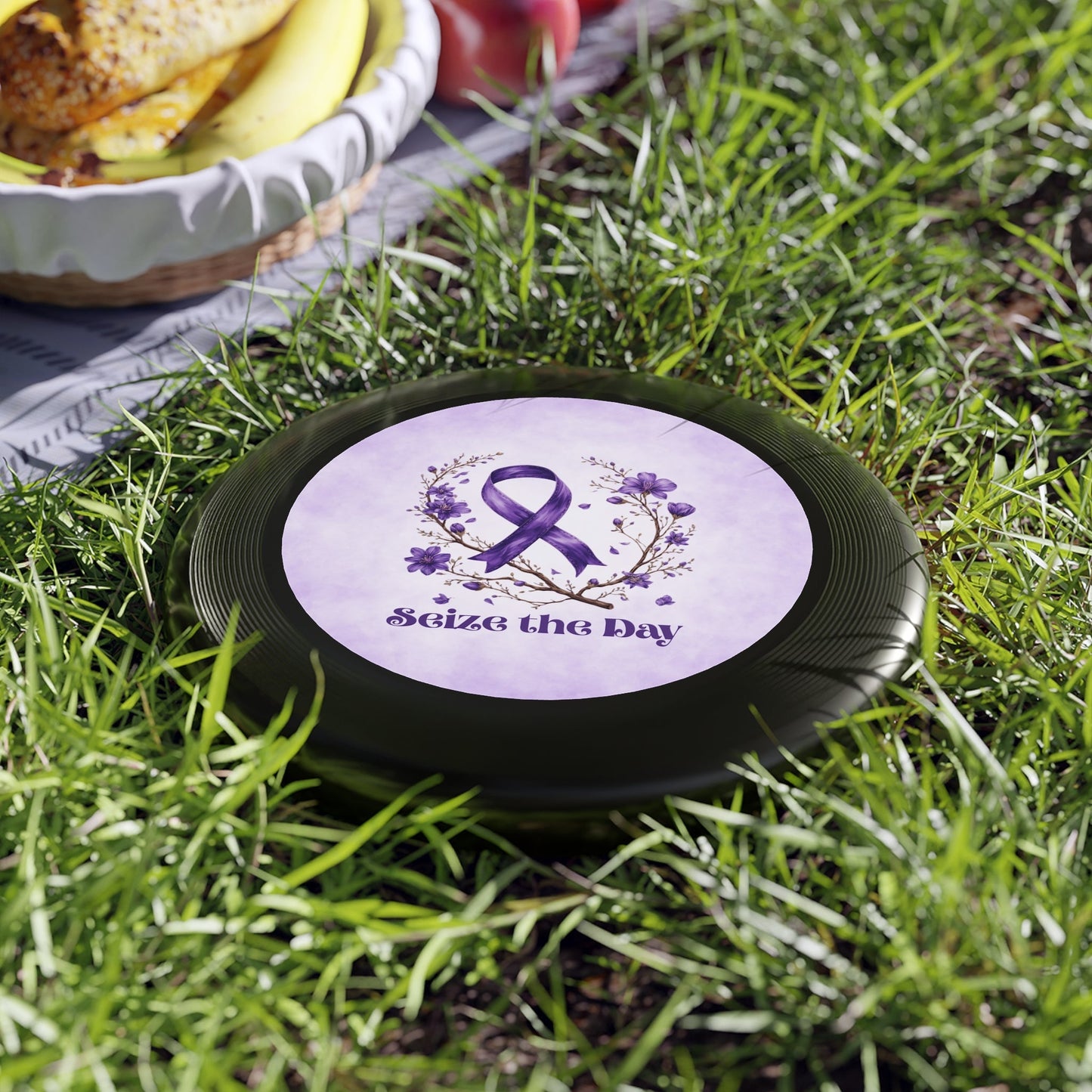 Disque Volant Floral Violet - Jouet de Sport Premium