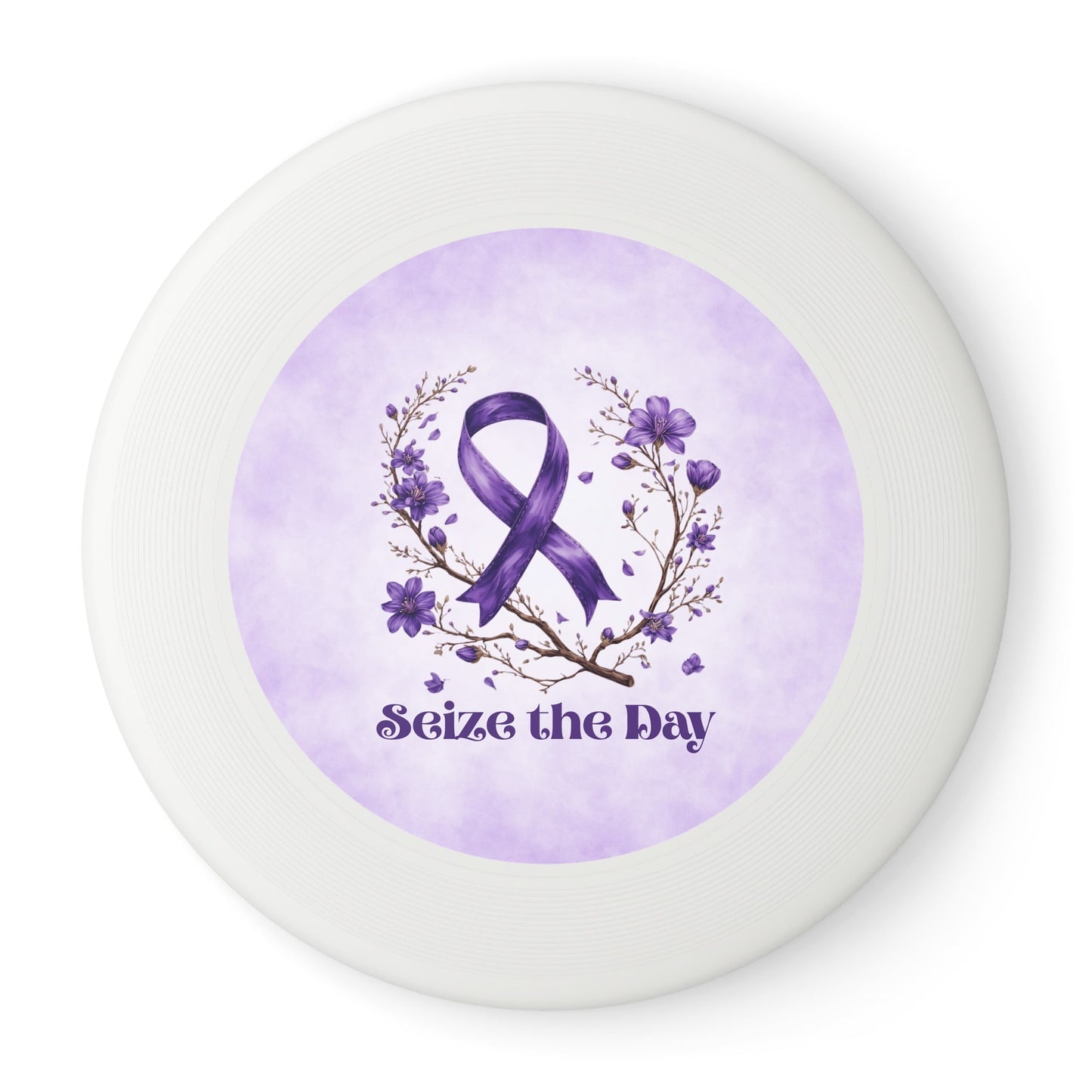 Disque Volant Floral Violet - Jouet de Sport Premium