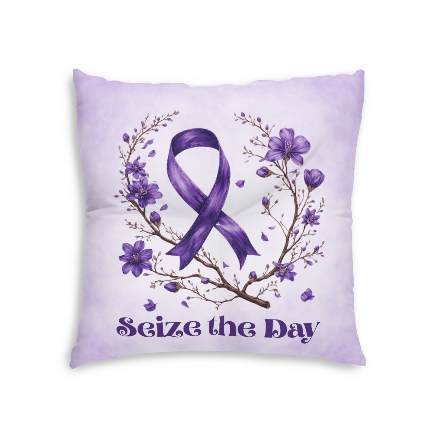 Almohadilla de Suelo Tufted Floral Morada - Comodidad y Estilo